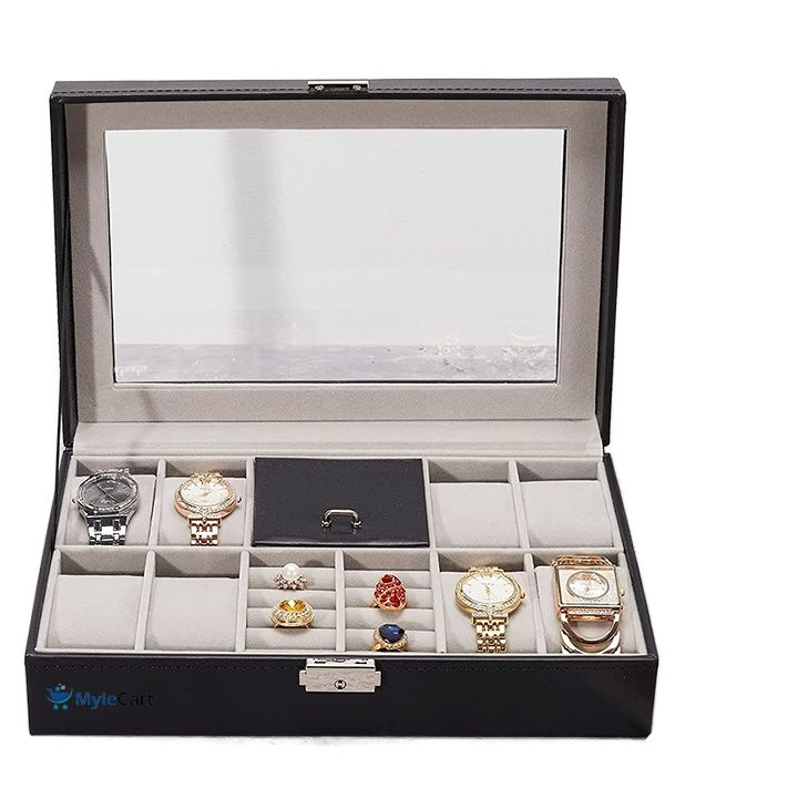 Watch & Jewelry Organizer Box Case