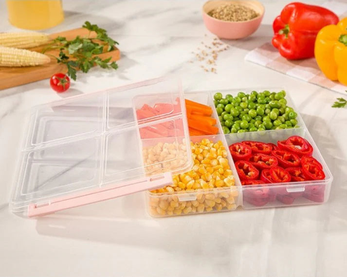 4 Section Food Container Organizer With Lids