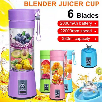 6 Blade Juicer Blender - Powerful and Efficient Travel Juicer Blender