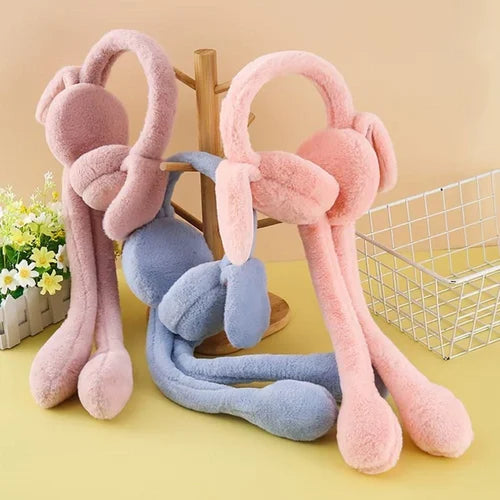 Soft Bunny Plush Earmuffs Gift For Loved Ones
