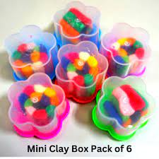 Mini Bucket of 12 Clay Stick Art Box