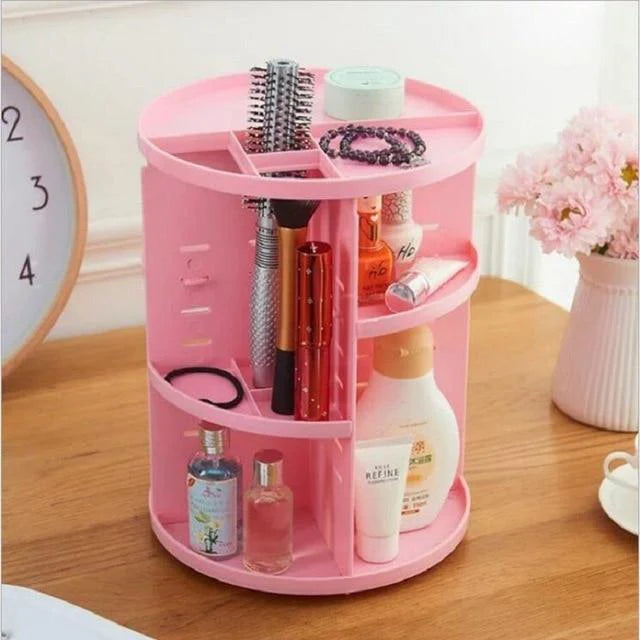 Rotating Cosmetic Makeup Organizer Box