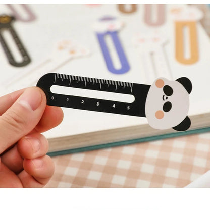 25pcs Cute Cartoon Bookmark Ruler