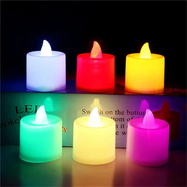 2Pcs Dynamic Color LED Candle Set