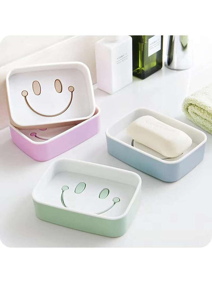 Smiley Double Layer Drain Soap Holder