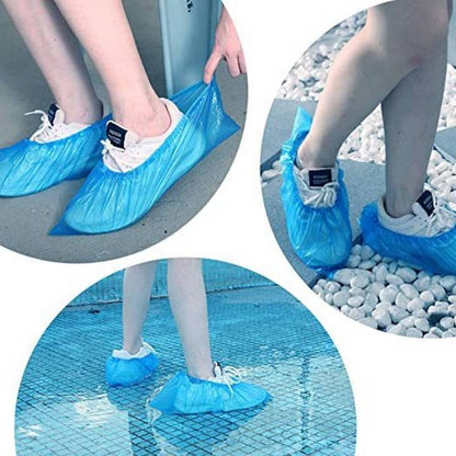 10Pcs Disposable Waterproof Shoe Covers Quick Wear & Remove