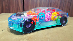 Transparent Gear Simulation Car Toy