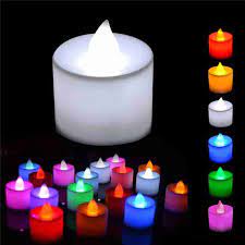 2Pcs Dynamic Color LED Candle Set