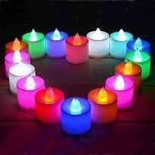 2Pcs Dynamic Color LED Candle Set