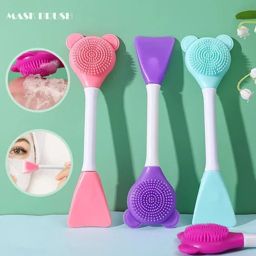 Silicone Facial Massage & Cleansing Brush Double Head