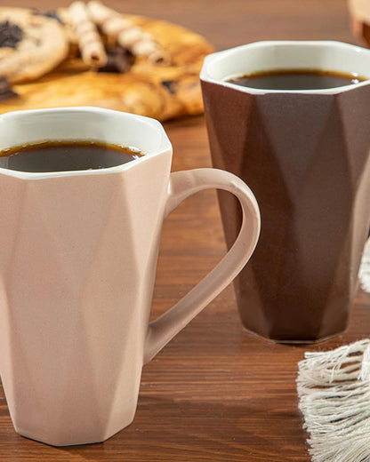 2 Pack EasyGrip Plastic Drink Mugs (Durable Quality)