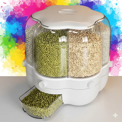 EcoGrain 6-Grid Dry Food Organizer