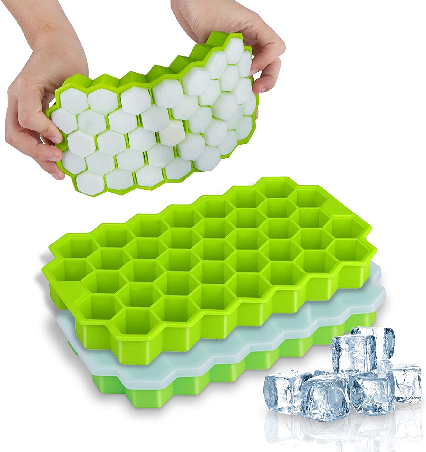 Silicone Flexible Food Grade Ice Cube Molds