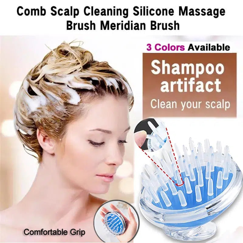 Silicone Hair Wash Brush Hair scalp Massage Brush