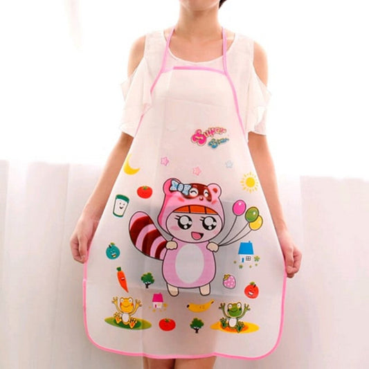 Waterproof & Oil Resistant Sleeveless Apron (Random color,Random design)