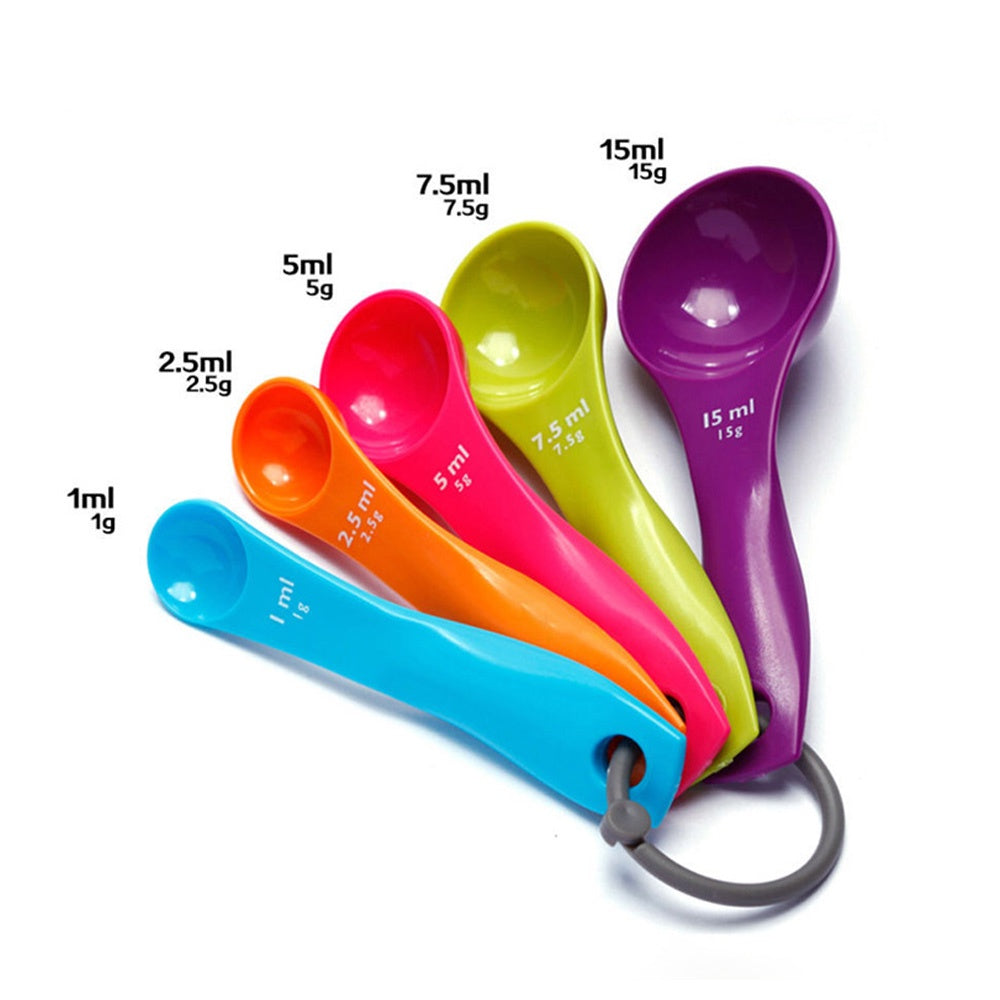 5Pcs Plastic Measuring Spoons